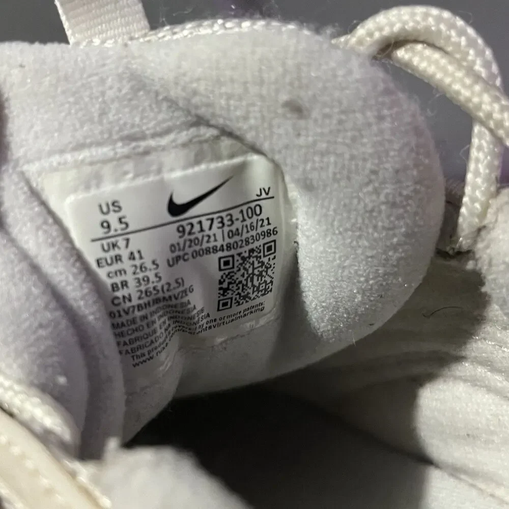 Nike Air Max 97 Shoes Size 9.5 Womens Triple White Platinum 921733-100 Sneaker